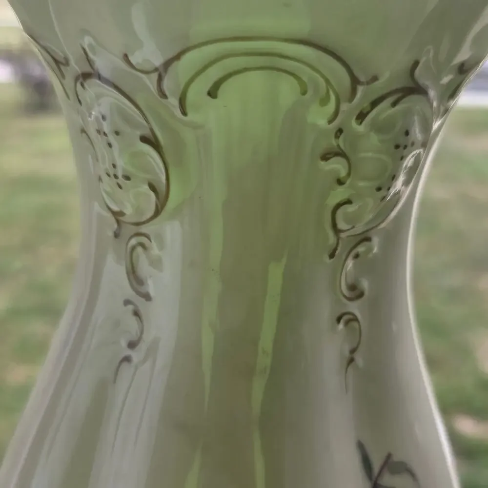Vintage Rosenthal Germany Hand Painted Porcelain Floral Vase 12